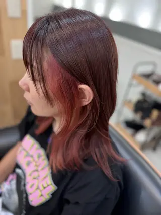 ミディアム カラー 多賀 順平のヘアスタイル