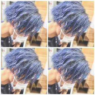 カラー メンズ 心斎橋バレイヤージュ 小林勝貴のヘアスタイル