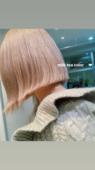 ミディアム カラー AO所属・RISAKO 艶髪モテヘア🎀府中のヘアスタイル