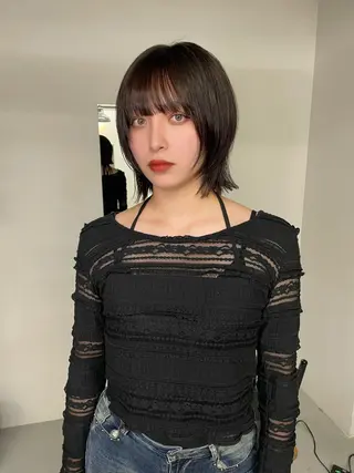 ショート カラー カットモデル/ ハイトーン/ゆうあのヘアスタイル