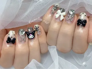 ネイル Camellia デザイン長さだしのネイルデザイン