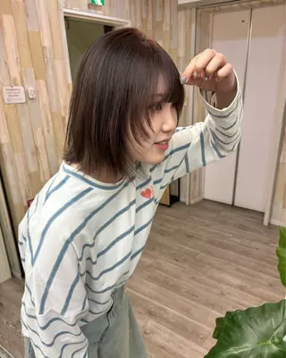 ミディアム カラー 広島/ヘアセット /ベージュ/わかなのヘアスタイル