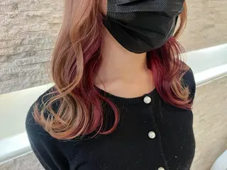 ロング カラー 韓国/インナーカラー 🍑YUI🍑のヘアスタイル