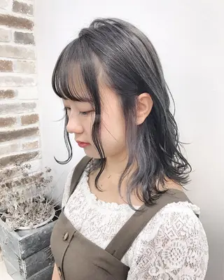 ミディアム カラー 韓国ヘア＆透けカラー keita🇰🇷のヘアスタイル