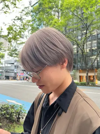 メンズ まみ/暖色カラー /デザインカラーのヘアスタイル