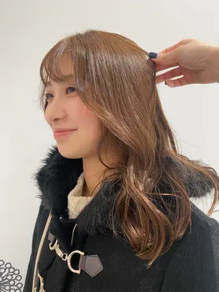 ロング カラー ベージュ/アレンジ /横浜/杉本千夏のヘアスタイル