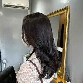 セミロング 渡辺俊介 暗髪カラー /美髪矯正/髪質改善のヘアスタイル