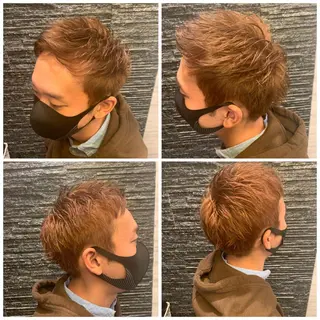 ショート カラー メンズ 高橋 大輔のヘアスタイル