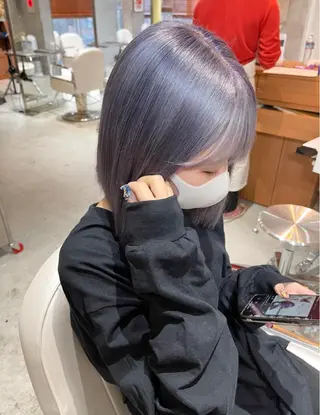ミディアム LAME所属・RU NAのヘアスタイル