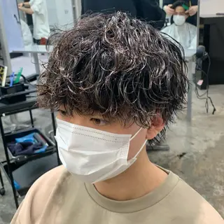 ショート パーマ メンズ メンズ特化美容師/ 藤戸 椋のヘアスタイル