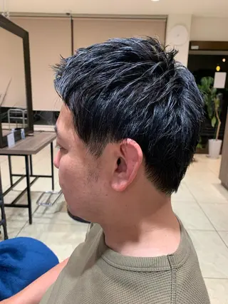 メンズ 似合わせカラー/艶 髪質改善/ヨシザキのヘアスタイル