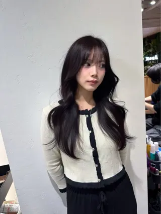 ロング 韓国風パーマ/ 韓国ヘア/大森千寛のヘアスタイル