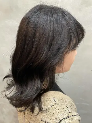 ミディアム カラー 【ピンク/韓国ヘア/ ヘアセット】亜海のヘアスタイル