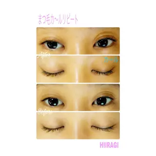 マツエク・マツパ 美容室 HIIRAGIのマツエク・マツパデザイン