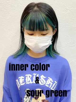 ミディアム カラー kiki所属・中田 敏明のヘアスタイル