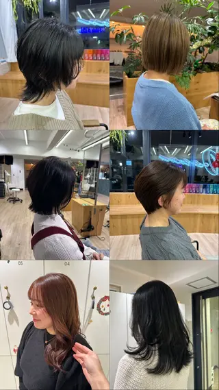 ミディアム 川上 彩夏のヘアスタイル