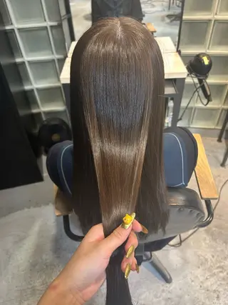 セミロング おがわ まなのヘアスタイル