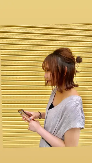 セミロング カラー パーマ ヘアアレンジ メンズ 🍀髪質改善 ケアカラーrootsのヘアスタイル