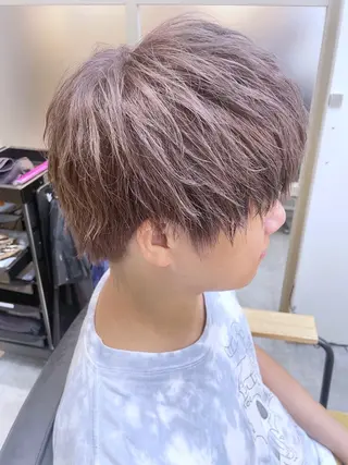ミディアム カラー メンズ EMANON新宿南口所属・ケアブリーチ×艶カラ ー️🫧Shioriのヘアスタイル