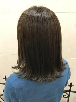 セミロング カラー 💘カラー人気Ｎｏ. １💘SAYAのヘアスタイル