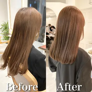 ミディアム カラー ボブ& 髪質改善FUMIYAのヘアスタイル
