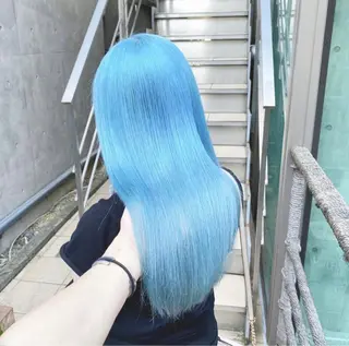 ロング カラー パーマ ヘアアレンジ メンズ キッズ ネイル マツエク・マツパ アイブロウ ハイトーン/ピンク 💗モモ໒꒱のヘアスタイル