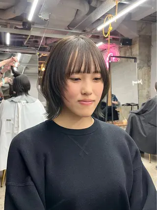 ショート col sapporo所属・あざと可愛い💓 盛れる顔まわり/uiのヘアスタイル