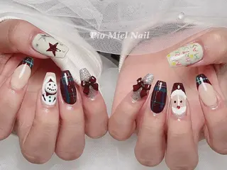 ネイル momo 長さだしのネイルデザイン