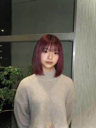 ミディアム 大谷 百音のヘアスタイル