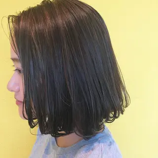 ミディアム カラー sano sayakaのヘアスタイル