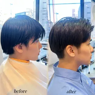 メンズ 透明感カラー💎✨/ 西中島/KUREAのヘアスタイル