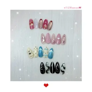 ネイル Purasia高橋✧ マグ/ワンホン/地雷のネイルデザイン