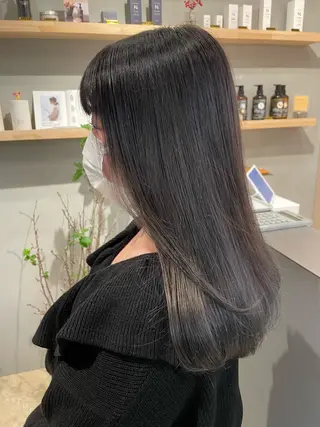 セミロング カラー SALOWIN下北沢所属・hazuki 🌝のヘアスタイル