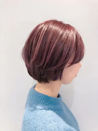 ミディアム 似合わせ艶髪カラー ❤️ハダユミのヘアスタイル