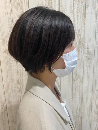 ショート 髪質改善　SHEER.銀座所属・銀座　髪質改善 ハシモトリュウタのヘアスタイル