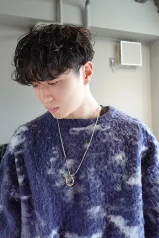 パーマ メンズ メンズパーマ専門店 【店長】⚜️イチカワのヘアスタイル