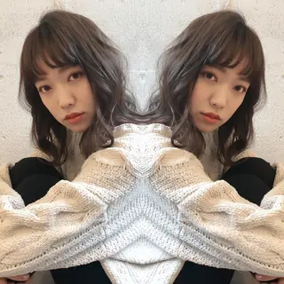 セミロング あらき ちさとのヘアスタイル