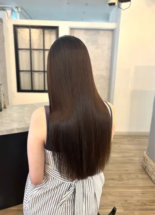 ロング パーマ VISAGE ba.sk 金子詩帆のヘアスタイル