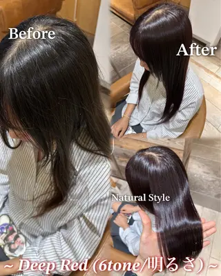 ロング カラー 艶髪カラー/透明感 美髪/白髪/ﾑﾅｶﾀのヘアスタイル