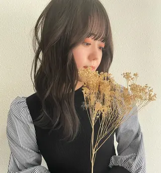 ロング カラー レイヤーカット/ 縮毛矯正/ミサキ💐のヘアスタイル