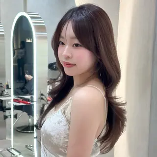 ロング 縮毛矯正/韓国ヘア /レイヤー🎀ミズキのヘアスタイル