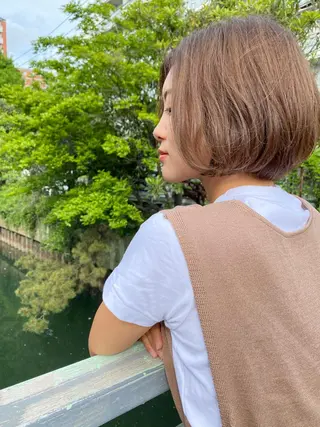 ショート カラー HARUKIMINATO横浜所属・デザインカラー モデル募集🌈のヘアスタイル