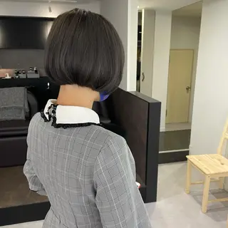 ショート カラー レイヤーパーマ＊ 顔まわり似合わせのヘアスタイル