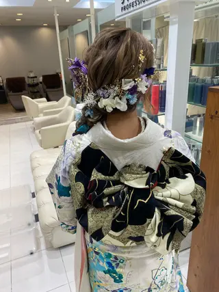 ロング ヘアアレンジ 岡田詩織 MODE Ks松原店のヘアスタイル