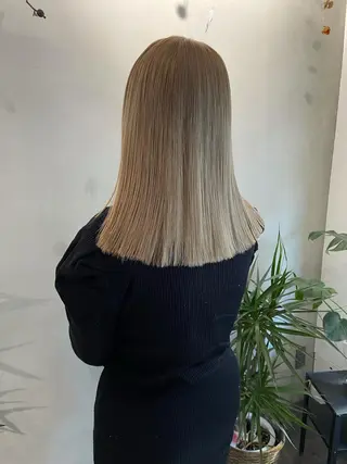 ミディアム カラー ハイトーンカラー RYUのヘアスタイル