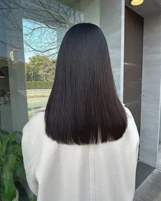 ロング カラー 井手 素子のヘアスタイル