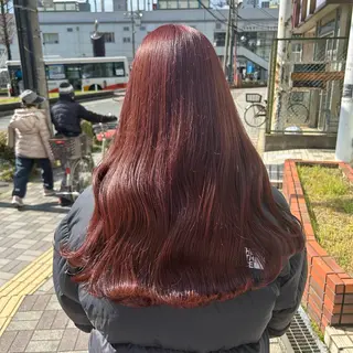 ロング カラー FRAME+なんば駅前店所属・砂野 真璃奈のヘアスタイル