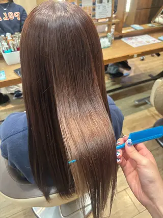 ロング ゆうこ🍀髪質改善/ ストレート/艶カラーのヘアスタイル