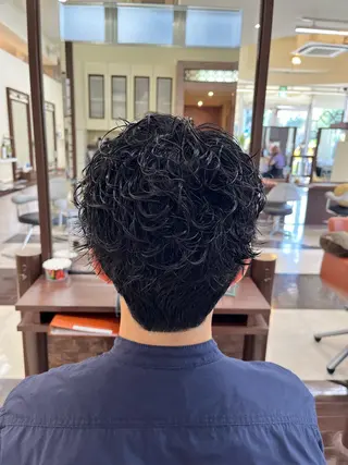 ショート パーマ メンズ AROH  men's cut&men's perm 船橋店所属・🧊メンズ特化🧊 高木航希のヘアスタイル