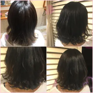 ミディアム カラー パーマ 代表🎀 ふわモテ愛 され髪🩷yumiのヘアスタイル